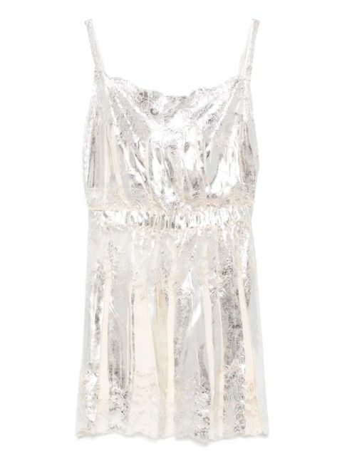 Rabanne metallic-finish top - Neutrals - zdjęcie produktu nr 1