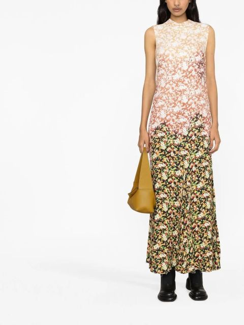 Marni floral-print maxi dress - Black - zdjęcie produktu nr 2