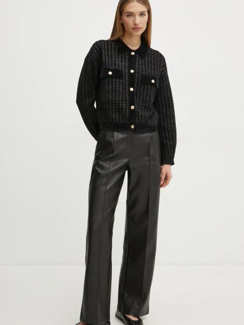 Morgan kardigan MVAZOU damski kolor czarny MVAZOU