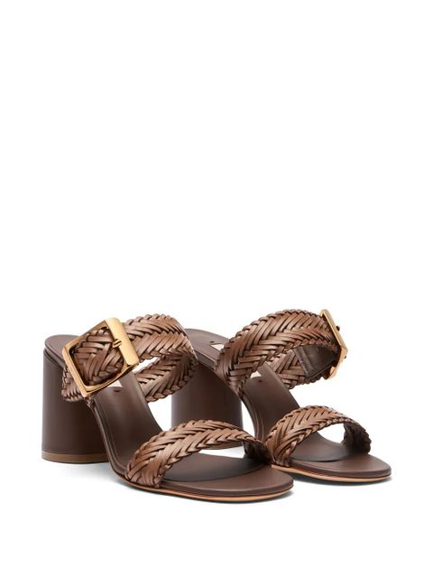Casadei Kenya woven buckle mules - Brown - zdjęcie produktu nr 2