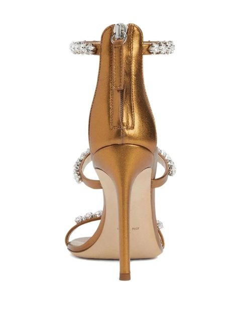 Giuseppe Zanotti 105mm Harmony Cometa star-embellished sandals - Brown - zdjęcie produktu nr 2