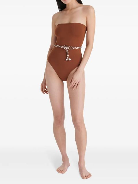ERES Majorette strapless swimsuit - Brown