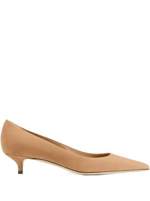Jimmy Choo 35mm Amelia pointed-toe kitten-heel pumps - Brown - zdjęcie produktu nr 1