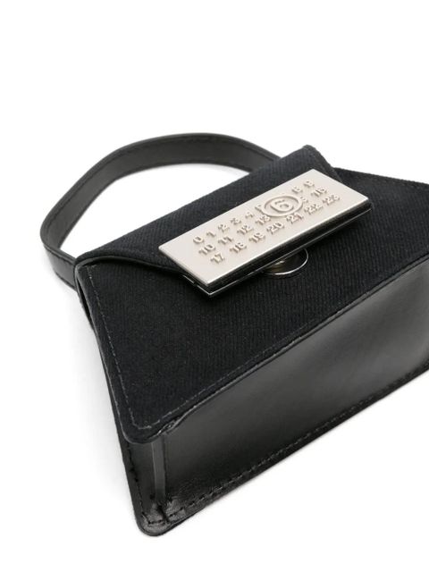 MM6 Maison Margiela numbers-plaque mini bag - Black - zdjęcie produktu nr 2