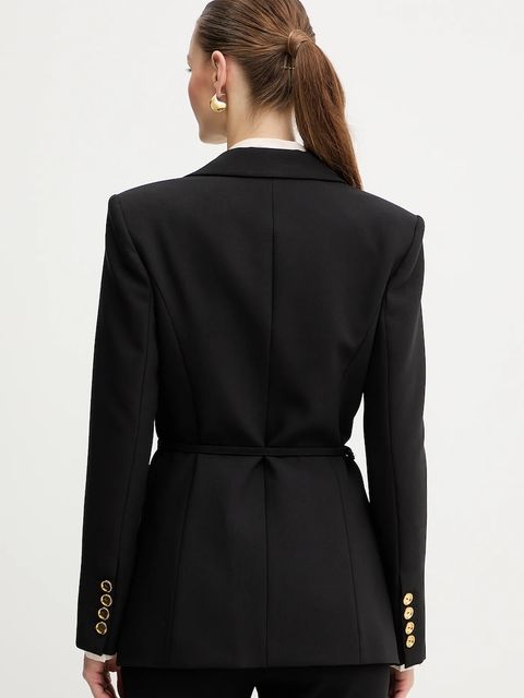 Marciano by Guess marynarka DALIA kolor czarny jednorzędowa gładka 5BGN00 7046A