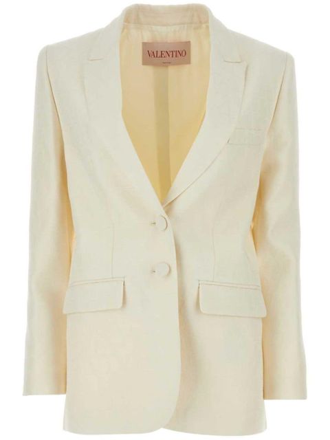 Valentino Garavani Toile Iconographe single-breasted blazer - Neutrals - zdjęcie produktu nr 1