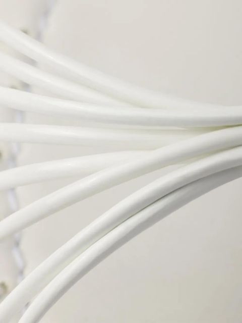 Prada leather flat sandals - White