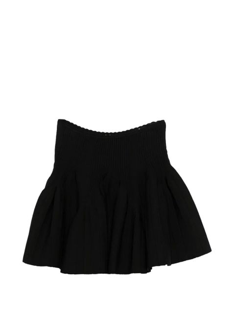 SANDRO ribbed knitted skirt - Black - zdjęcie produktu nr 1