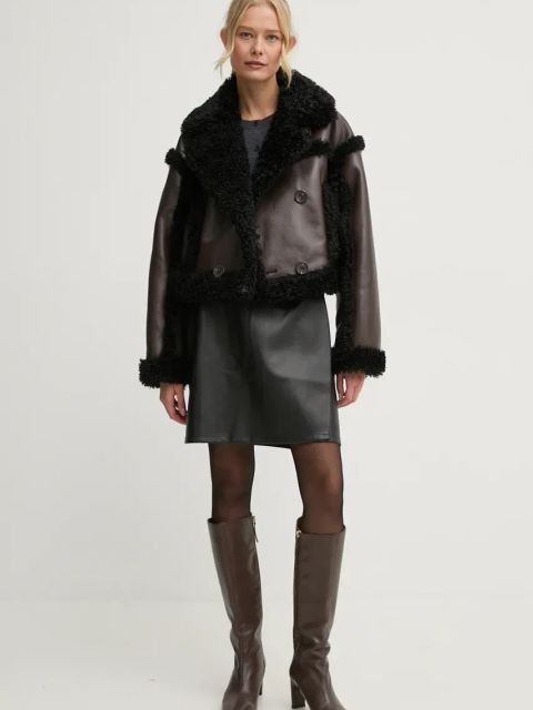 Stand Studio kurtka Kristy Jacket damska kolor brązowy przejściowa 61090-9010