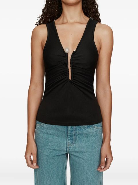 Christopher Esber Crystal Pin tank top - Black
