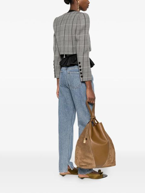 Chloé large Spin leather tote bag - Brown - zdjęcie produktu nr 2