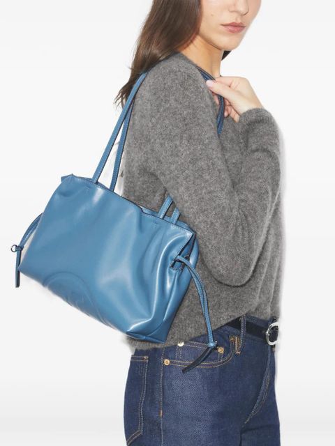 Tory Burch Ella Natuura™ drawstring small tote bag - Blue - zdjęcie produktu nr 2