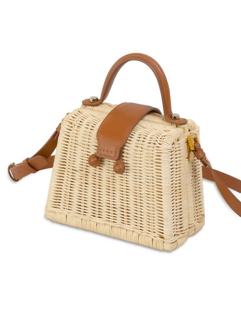 Marni ratan mini bag - White