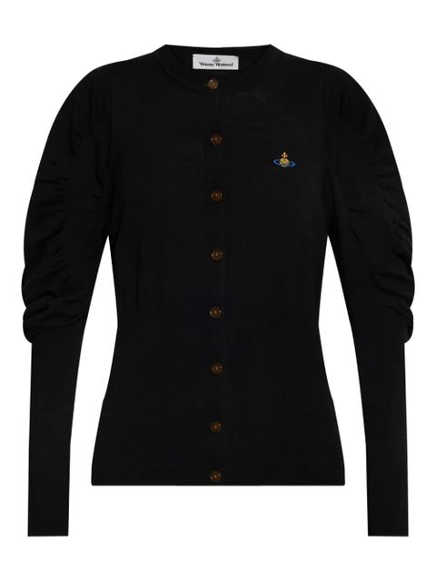 Vivienne Westwood Eli puff-sleeve cardigan - Black - zdjęcie produktu nr 1