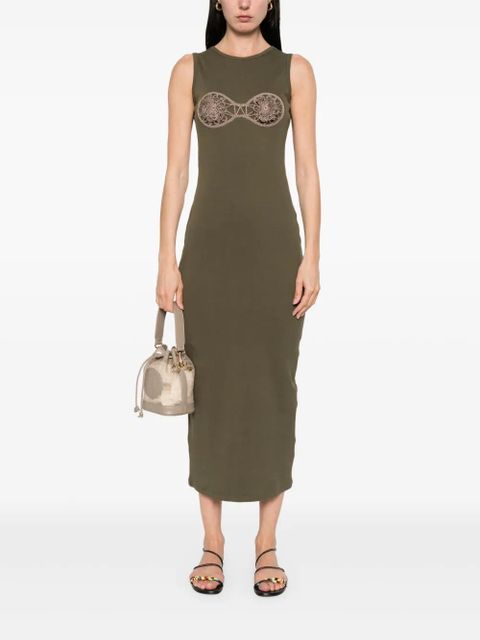 Magda Butrym ribbed midi dress - Green