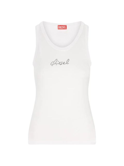 Diesel crystal-embellishment tank top - White - zdjęcie produktu nr 1