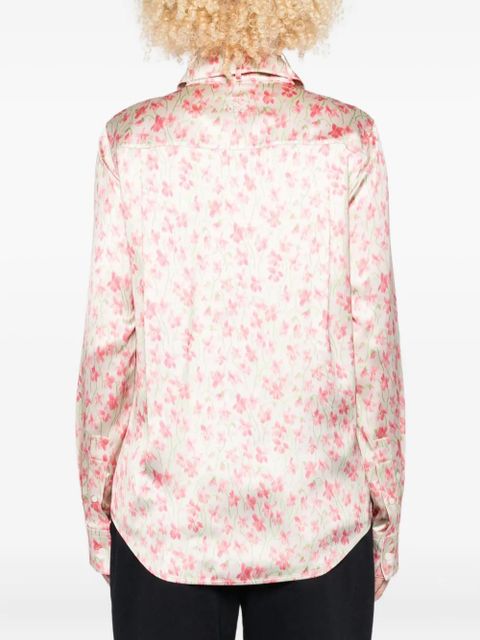 LOEWE floral-print shirt - White