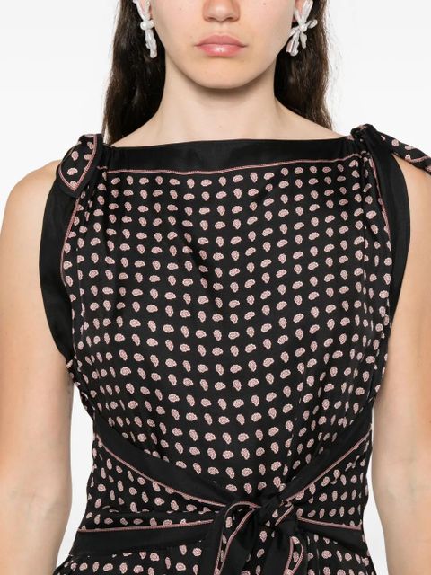 DÔEN Millane printed mini skirt - Black