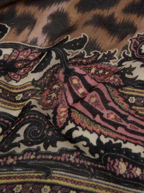ETRO cashmere-blend scarf - Brown - zdjęcie produktu nr 2