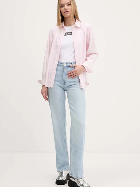 Karl Lagerfeld Jeans t-shirt bawełniany damski kolor biały A4W17002