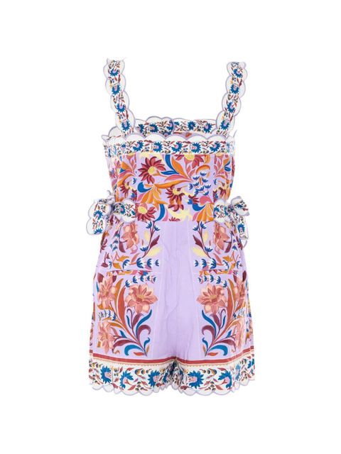 FARM Rio floral-print sleeveless mini dress - Purple - zdjęcie produktu nr 2