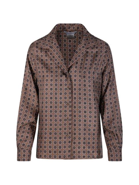 Max Mara patterned shirt - Brown - zdjęcie produktu nr 1