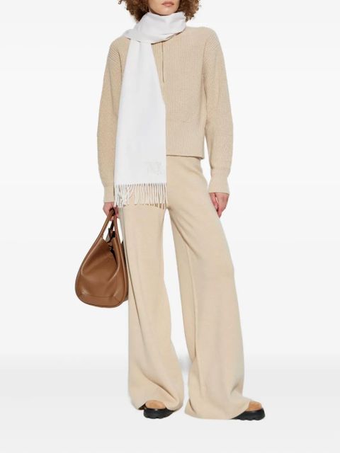 Max Mara ribbed zip-neck sweater - Neutrals