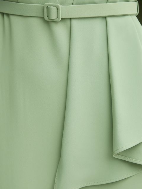 Sandro Ferrone sukienka kolor zielony mini dopasowana S23XBEBALDACCHINI