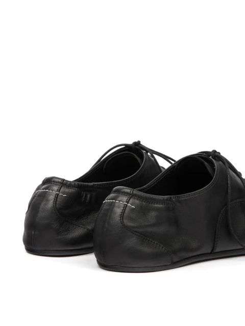 MM6 Maison Margiela square-toe Oxford shoes - Black