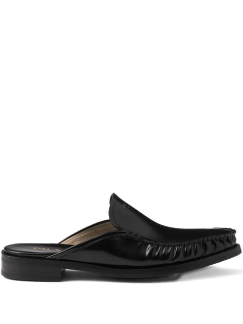 Prada leather mules - Black - zdjęcie produktu nr 1