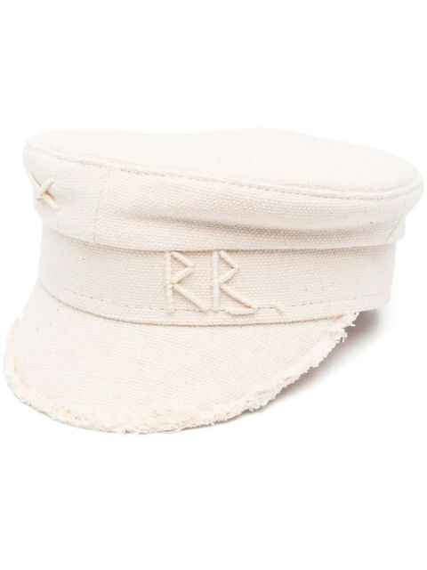 Ruslan Baginskiy embroidered-logo paperboy cap - Neutrals - zdjęcie produktu nr 1