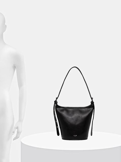 IRO torebka skórzana kolor czarny WP144SMALLZYKE