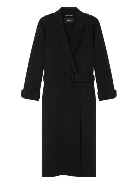 Versace belted buttoned coat - Black - zdjęcie produktu nr 1