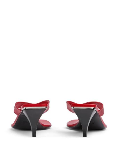 Gucci 55mm Vittoria leather heeled sandals - Red