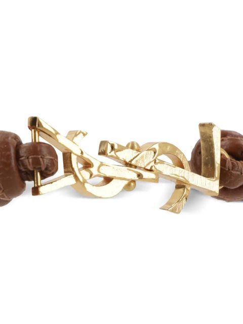 Saint Laurent Cassandre logo bracelet - Gold