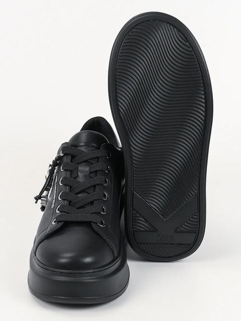 Karl Lagerfeld sneakersy skórzane ANAKAPRI damskie kolor czarny KL63516