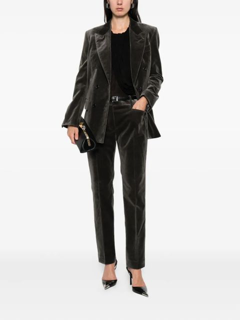 TOM FORD velvet trousers - Grey