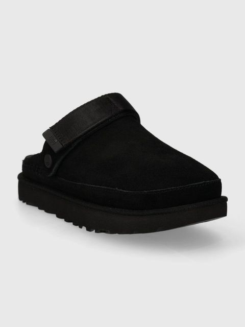 UGG kapcie zamszowe Goldenstar Clog kolor czarny 1138252