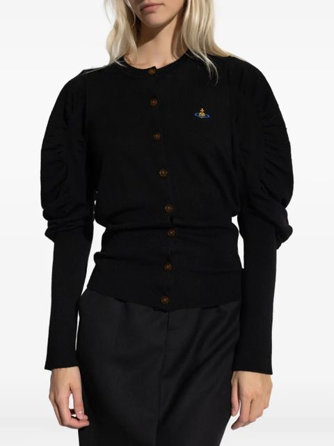 Vivienne Westwood Eli puff-sleeve cardigan - Black
