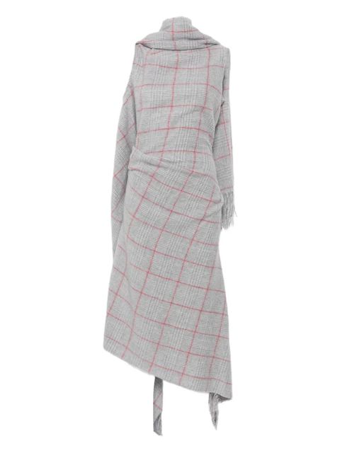 Jean Paul Gaultier fringed plaid dress - Grey - zdjęcie produktu nr 1