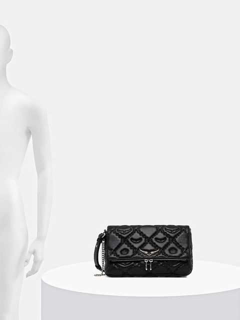 ZADIG&VOLTAIRE torebka skórzana kolor czarny LWBA04058