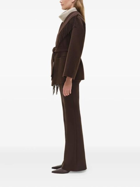 Simkhai fringe-trimmed coat - Brown - zdjęcie produktu nr 2