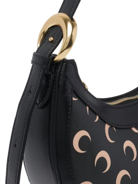 Marine Serre mini Eclips moon-print shoulder bag - Black