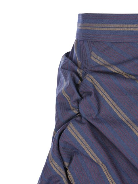 Vivienne Westwood striped gathered midi skirt - Purple - zdjęcie produktu nr 2