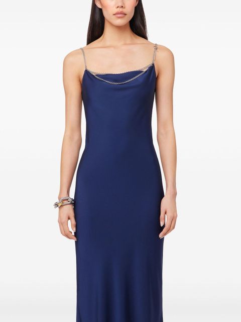 Rabanne chain-straps maxi dress - Blue