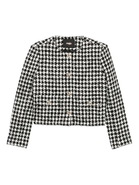 Maje houndstooth-pattern blazer - White - zdjęcie produktu nr 1