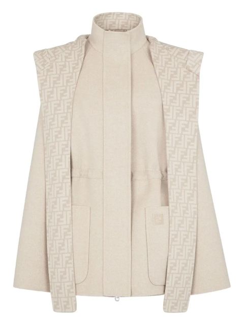 FENDI wool blend jacket - Neutrals - zdjęcie produktu nr 1