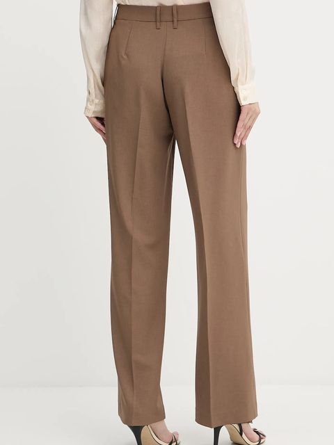 Guess spodnie DOROTHEE damskie kolor brązowy szerokie high waist W5YB04 WHD92 - zdjęcie produktu nr 2