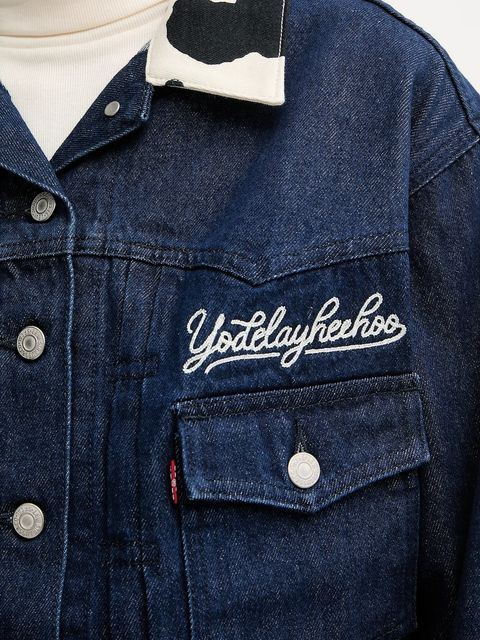 Levi's kurtka jeansowa x Toy Story kolor niebieski przejściowa 0034C