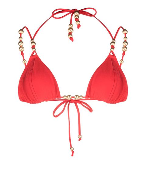 Cult Gaia Anoki triangle bikini top - Red - zdjęcie produktu nr 1